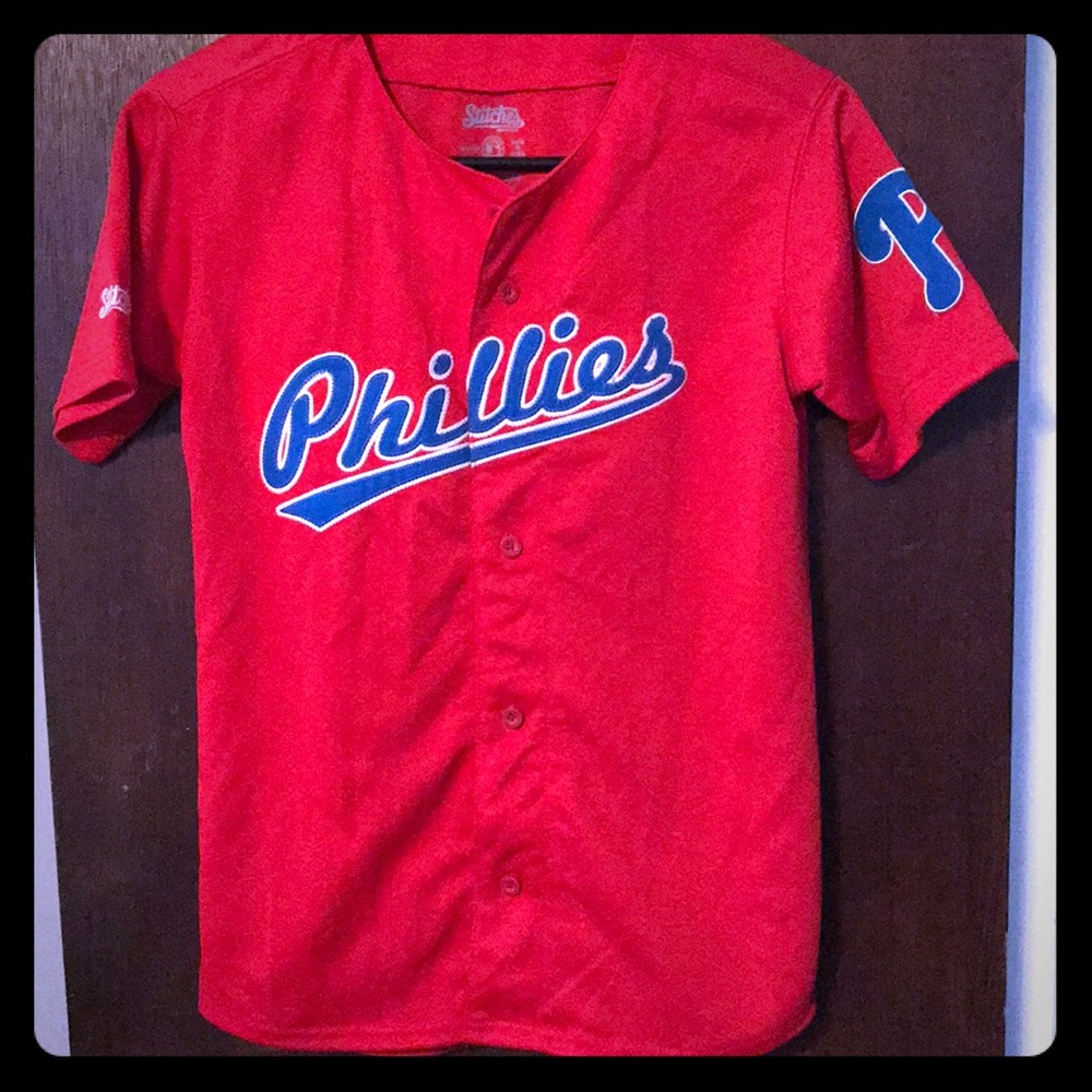 retro Philadelphia Phillies button up jersey